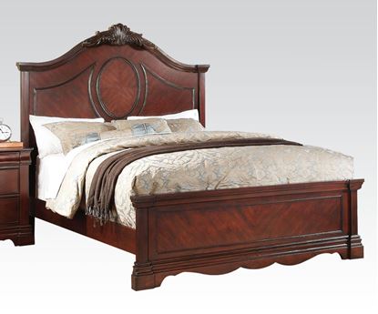 Picture of Estrella Dark Cherry Finish Queen Bed