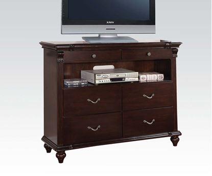Picture of Cleveland Carving Dark Cherry Finish TV Chest by Chest