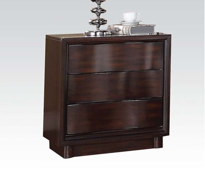 Picture of Travell High Back Walnut Finish Night Stand 