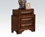 Picture of Konance Brown Cherry Finish 3 Drawer Nightstand 