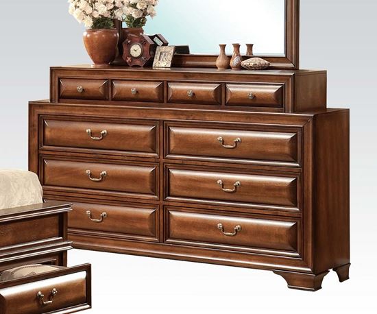 Picture of Konance Brown Cherry Finish Bedroom Dresser 