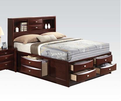 Picture of Ireland Espresso Transitional Eastern King Platform Bed