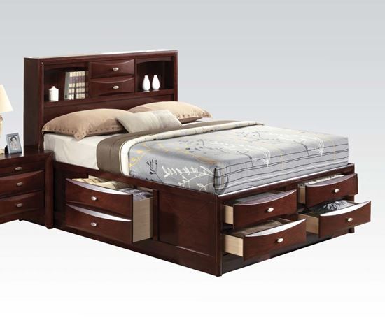Picture of Ireland Espresso Transitional Eastern King Platform Bed