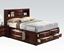 Picture of Ireland Espresso Transitional Queen Size Platform Bed 