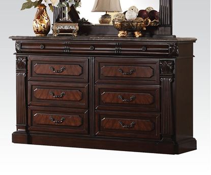 Picture of Roman Empire Cherry Finish 9 Drawer Dresser 