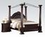 Picture of Roman Empire II Dark Cherry Queen Canopy Bed