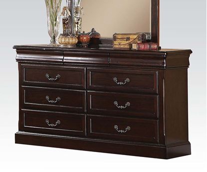 Picture of Roman Empire II Dark Cherry 9 Drawers Dresser