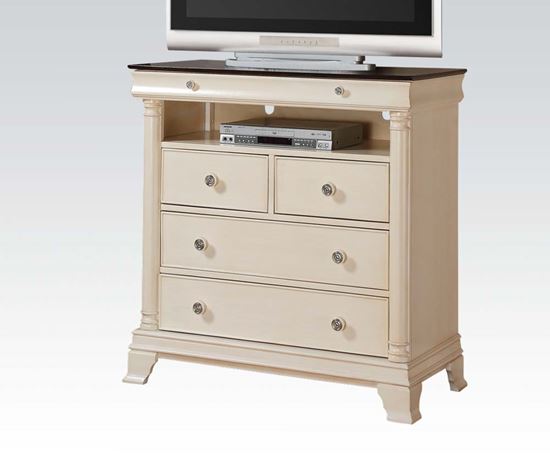 Picture of Louis Philippe III Cream Finish Media Chest 