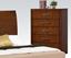 Picture of Galleries Transitional Brown Cherry 5 Drawers Chest 