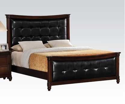 Picture of Amaryllis Cherry Black Eastern King Panel Bed 
