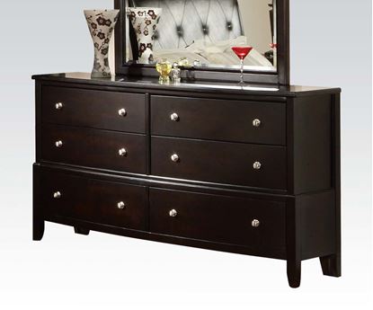 Picture of Laurice Contemporary Hardwood Espresso Six Drawer Dresser