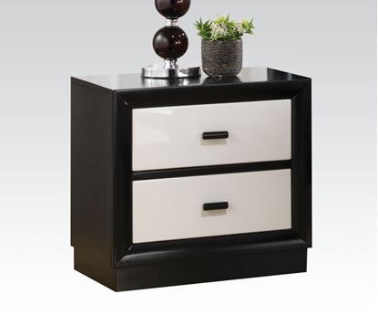 Picture of Debora Black and White Finish Night Stand 