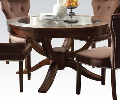 Picture of Round Glass Top Transitional Kingston Dining Table 