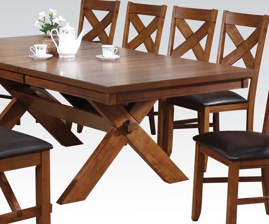 Picture of Appollo Distressed Oak Finish Dining Table