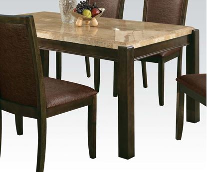 Picture of Charissa Aegean Brown Marble Top Dining Table