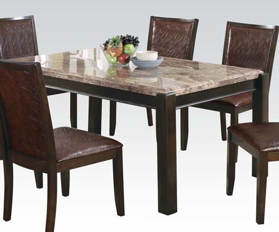 Picture of Emparedora Gray Marble Top Dining Table