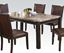Picture of Emparedora Gray Marble Top Dining Table
