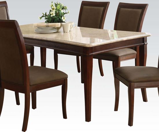 Picture of Britney Dining Table with White Marble Top