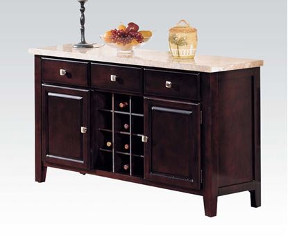 Picture of Danville Contemporary White Marble Top Server