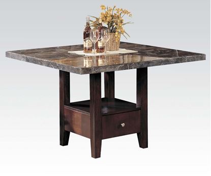 Picture of Britney Espresso Marble Top Dining Table 