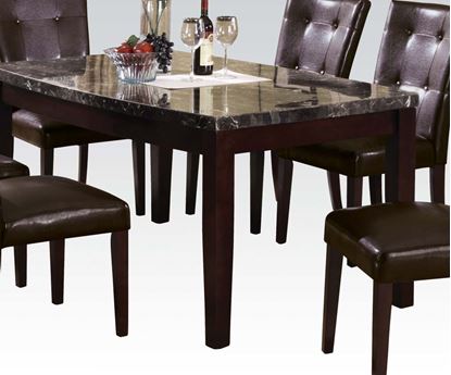 Picture of Britney Contemporary Brown Marble Top Dining Table