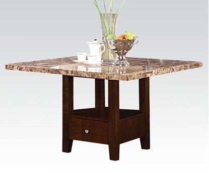 Picture of Granada Square Dining Table with Brown Marble Top