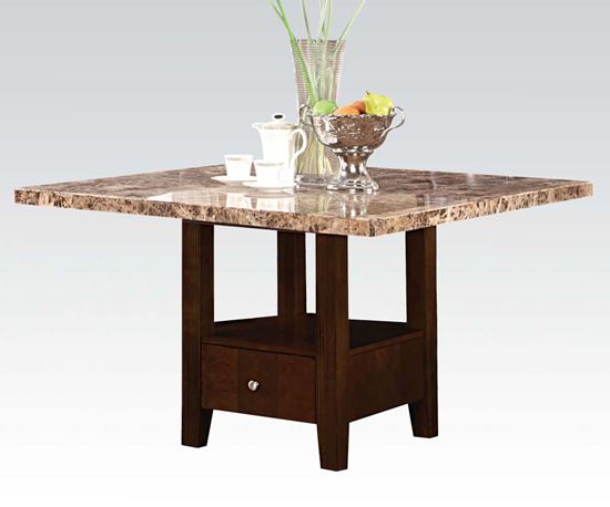 Picture of Granada Square Dining Table with Brown Marble Top