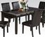 Picture of Modern Black Faux Marble Dining Table
