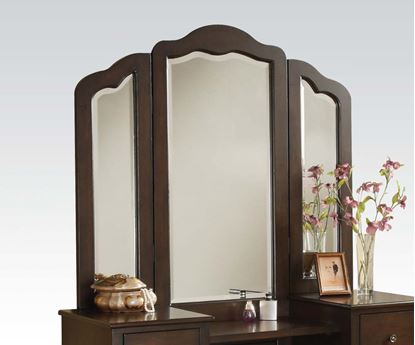 Picture of Modern Contemporary Espresso Finish Vanity Mirror