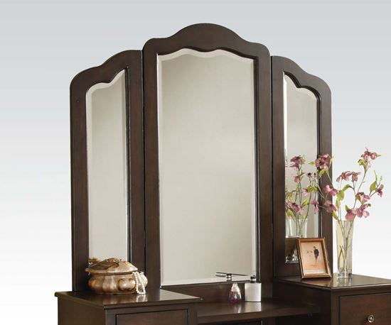 Picture of Modern Contemporary Espresso Finish Vanity Mirror