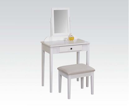 Picture of Jamy White Vanity Set with Mirror and Mirror