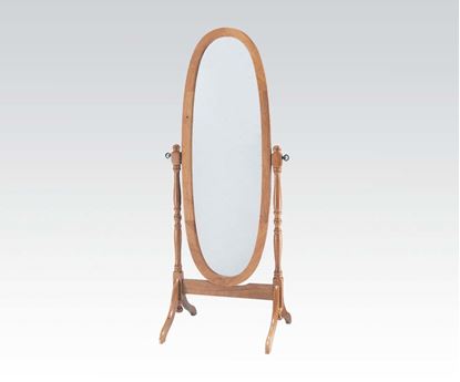 Picture of Fynn Oak Finish Frame Cheval Mirror