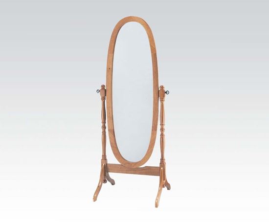 Picture of Fynn Oak Finish Frame Cheval Mirror