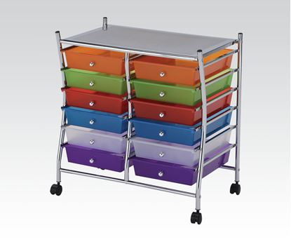 Picture of Storage Cart w/12 drawers Mobile Organizer