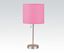Picture of Table Lamp W/Pink Shade, 19"H  (Set of 2)