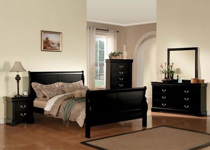 Picture of Louis Philippe III Black Queen Set