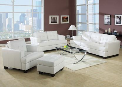 Picture of Platinum White Living Room Set