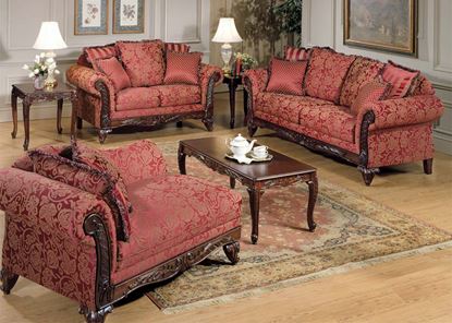 Picture of Fairfax Magenta Living Room Set