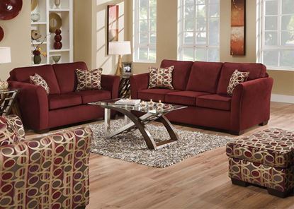 Picture of Jayda Wine Living Room Set